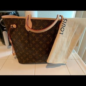 Louis Vuitton neverfull mm monogram handbag